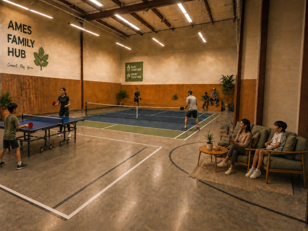 Concept rendering: a family sport court